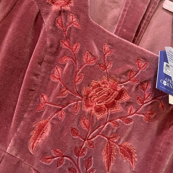 Dusty Pink Velvet Dress$170 New Y2K Gunny Renaissance Romantic Festival Boho - Picture 7 of 12